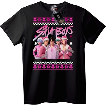 NOONEBRAND Тениска Sait Boys Коледна - 4XL, White