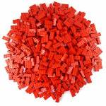 LEGO® Lego® Service 3458 - bricks, black, 2 x 4 studs, 50 pieces - 3001