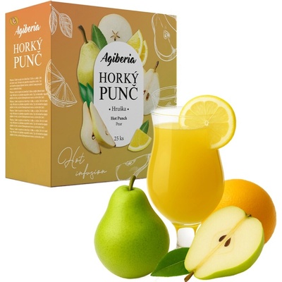 AG FOODS Agiberia Horký punč Hruška 25 x 20 g
