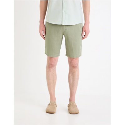 Celio Зелени мъжки ленени къси панталони Celio Dolinusbm Celio | Zelen | МЪЖЕ | XL