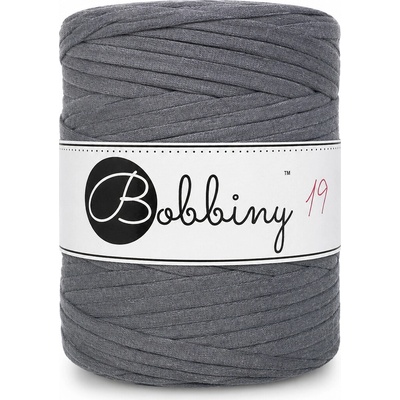 Bobbiny T-shirt yarn Bobbiny - T-shirt yarn: Grafitová šedá