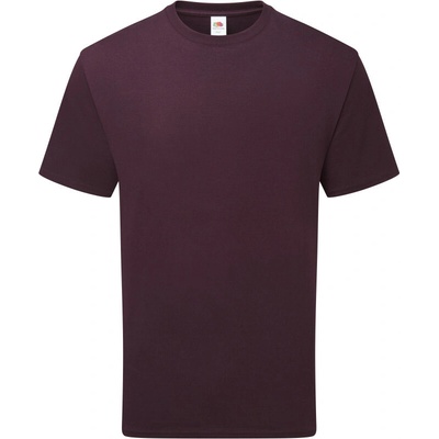 Fruit of the Loom Pure Cotton T krátký rukáv Švestková tmavá