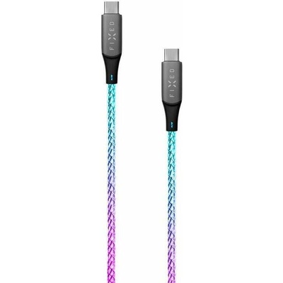 Fixed FIXDLED-CC-RA USB-C/USB-C, 1,2m, duhový