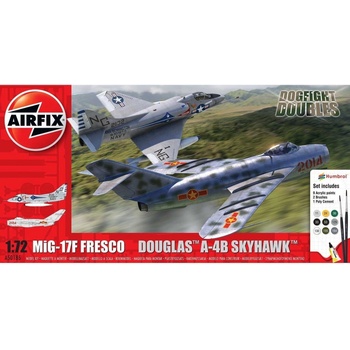 Airfix Gift Set letadla A50185 Mig 17F Fresco Douglas A 4B Skyhawk Dogfight Double 1:72