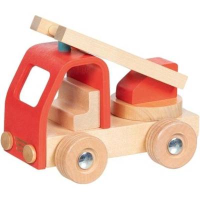 GOKI - Dřevěné hasičské auto s žebříkem