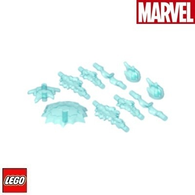 LEGO® 35032 SUPERHEROES DOPLŇKY 10 ks Světle-Modrá-Průhledná