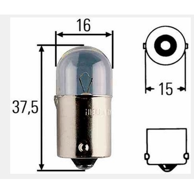 Hella 8GA002071-351 R5W BA15S 12V 5W