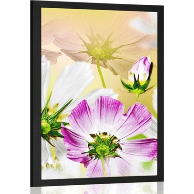 Plakát letní květiny - 20x30 silver