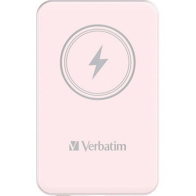 Verbatim MCP-5PK Power Pack 5000 mAh with UBS-C® PD 20W / Magnetic Wireless Charging 15W Pink (32243)
