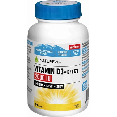 Swiss Naturevia Vitamin D3-Efekt 2000 I.U. 90 ks