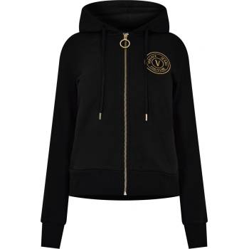 Versace Суичър VERSACE JEANS COUTURE Round Logo Zip Hoodie - Black/Gold G89