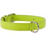 COLLAR Плосък кожен нашийник зелен 27 - 36см, 15мм