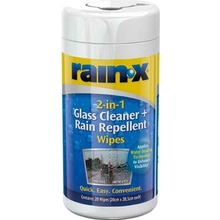 Rain-X 2-IN-1 Glass Cleaner + Rain Repellent Wipes 20 ks