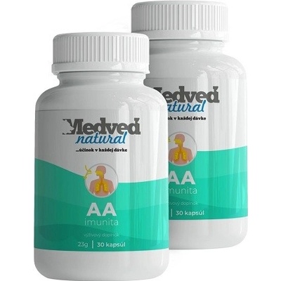 Medveď Natural 2x AA imunita 2 x 30 kapsúl