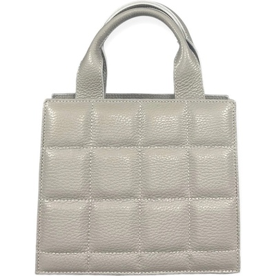 Anna Virgili IRAMA dámská kožená mini bag STŘÍBRNÁ MOON