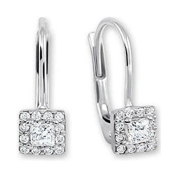 Soliter Nežné náušnice z bieleho zlata s kryštálmi 745 239 001 00553 0700000