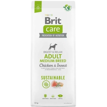 Image 1 of Brit Care Sustainable Adult Medium Breed Chicken & Insect 12 kg