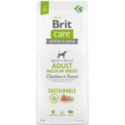 Brit Care Sustainable Adult Medium Breed Chicken & Insect 12 kg