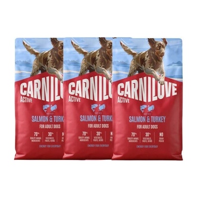 Carnilove Active Dog Salmon and Turkey Adult 3 x 4 kg