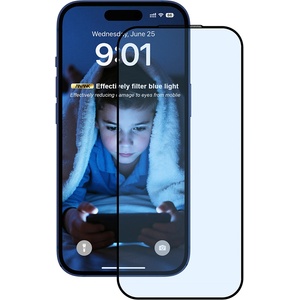 Anank Протектор за протектор за екран със Син блясък - ANANK - 2.5D 5X подсилен анти - iPhone 17 Pro Max