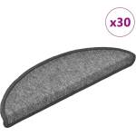 vidaXL Изтривалки за стълби, 30 бр. , 56x17x3 см, тъмносиви, полукръгли (B.V.) - mystock - 173,80 лв