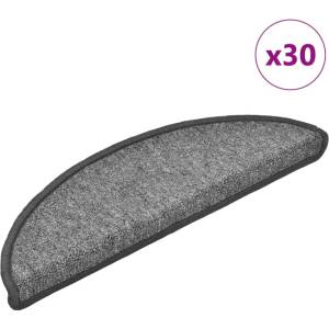 vidaXL Изтривалки за стълби, 30 бр. , 56x17x3 см, тъмносиви, полукръгли (B.V.) - mystock - 173,80 лв