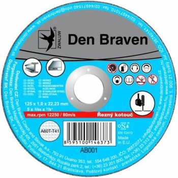 Den Braven Řezný kotouč A60T 125 × 1,0 x 22,23 mm T41 AB002
