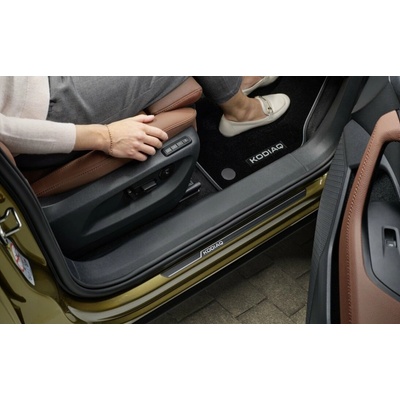 Škoda Prahové lišty Kodiaq II. 2024- přední, hliníkové, tmavé