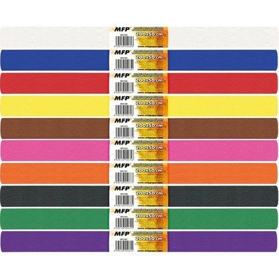 MFP 5811340 krepový papier rolka 50x200cm mix farieb základná
