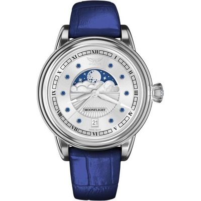 Aviator Дамски часовник Aviator Douglas Moonflight Gemstone Edition Blue Saphire V. 1.33. 0.359. 4 Limited Edition V. 1.33. 0.415. 4 (V.1.33.0.415.4)
