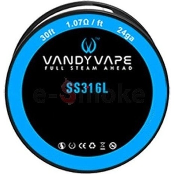 Vandy Vape SS316L 24GA 9m AWG 24 ga 0,50mm