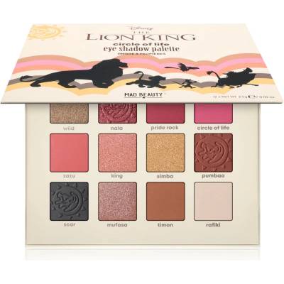 Mad Beauty Lion King Circle of Life палитра сенки за очи 12x2.5 гр