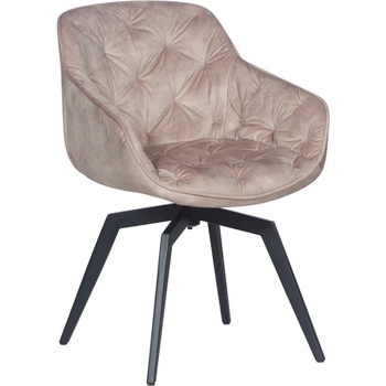 Image 1 of Carmen Трапезен стол Carmen BUXTON, до 120kg. , дамаска, метална база, въртене на 360°, капучино (bt-3532072_1)