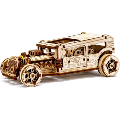 Revell Дървен сглобяем модел Revell - Hot Rod, 141 части (R00612)