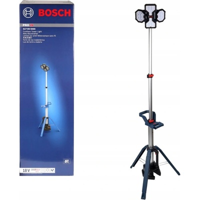 Bosch Акумулаторен прожектор със стойка Bosch GLT 18V-5000, 18 V, 5000 lm, без батерия и зарядно (06019P5000)