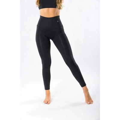 Goldbee dámske legíny SHAPING LEGGINGS LYCRA čierna strieborná