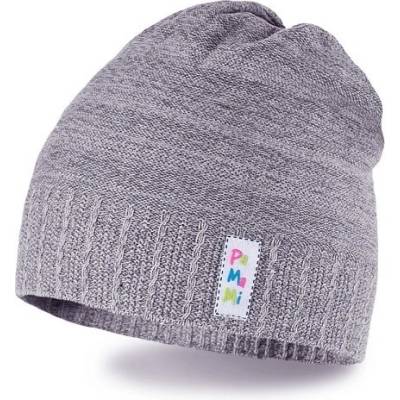 dívčí melírovaná čepice PaMaMi šedá
