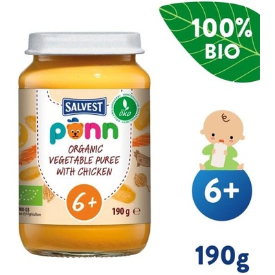 Salvest Ponn BIO Пилешко месо със зеленчуково пюре (190 г)