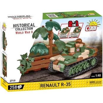 COBI II WW Renault R-35, PL/FR 2 в 1, 1: 48, 258 к