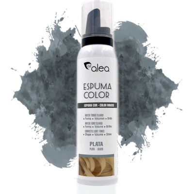 Alea Espuma Color barevná tužící pěna na vlasy STŘÍBRNÁ 150 ml