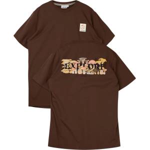 LAKOR Мъжка тениска LAKOR Mushroom Forest T-Shirt - Chicory Coffee - размер XL (217-0130-0114)