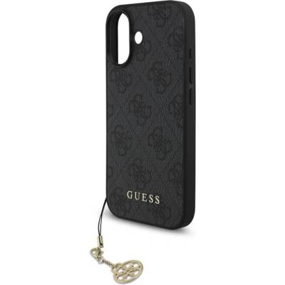 CG Mobile iPhone 17 GUESS 4G CHARMS пластмасов протектор за телефон, текстилен заден капак, каишка за телефон, ЗЕЛЕН GUHMP17SGF4GCK (GUHMP17SGF4GCK)