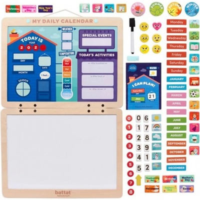 Battat Образователен комплект Battat - Магнитен календар, 85 части (BTBE3730Z)