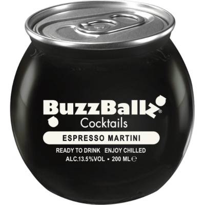 BuzzBallz Cocktails Espresso Martini RTD 13,5% 0,2 l (holá láhev)