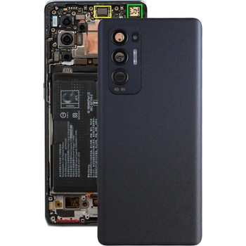 OPPO Оригинален Заден Капак със Стъкло за Камерата за OPPO Reno5 Pro+ 5G / Find X3 Neo CPH2207, PDRM00, PDRT00 Черен / Оранжев