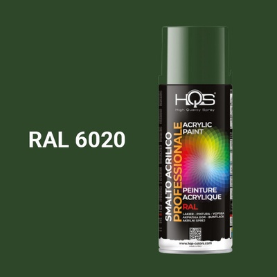 HQS akrylová farba v spreji 400 ml RAL 6020 matná