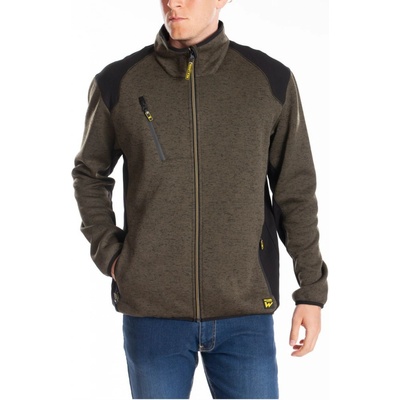 Rica Lewis Workwear mikina Richie, pánska polyester khaki