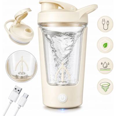 sennifar Biely shaker na proteínový prášok 450 ml 1,8 W biely