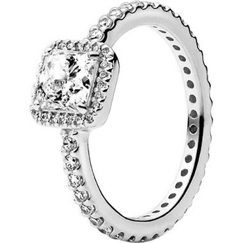 DELIS Сребърен пръстен, jw627, квадратен дизайн с цирконий, с родиево покритие (jw627)