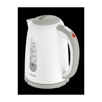 Concept Електрическа кана Concept RK2335, 2200W, 1.7 л, Автоматично изключване, Бяла/Сива